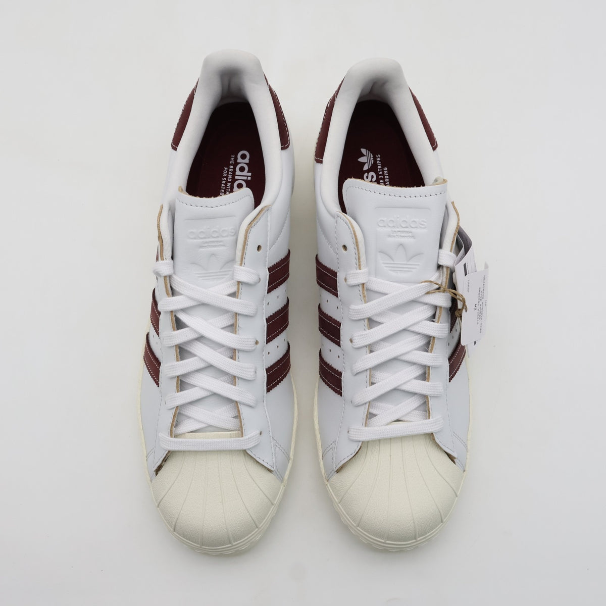 JP8529 adidas Originals Superstar 80 ADV Crystal White Shadow Red (Men's)
