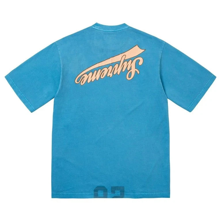 Supreme Cracked Flipped S/S Top Blue