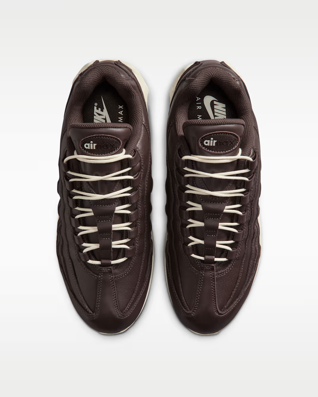 IM0696-200 Nike Air Max 95 Big Bubble Leather Baroque Brown Black (Men's)