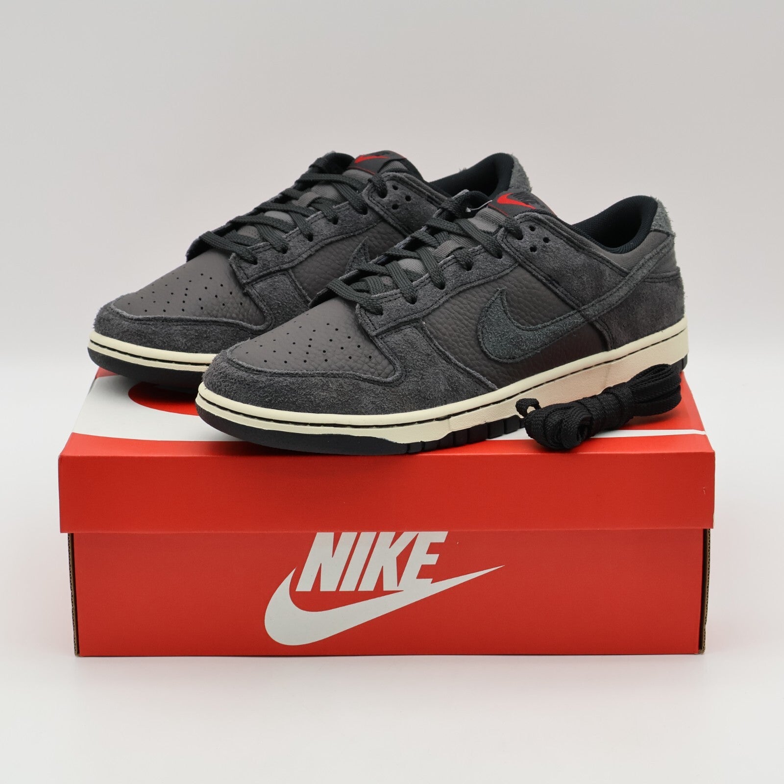 HF3145-001 Nike Dunk Low PRM Medium Ash and Black (Men's)
