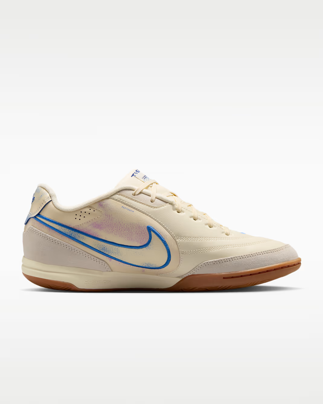 IO9951-149 Nike Tiempo Streetgato PRM Golf "Coconut Milk/Blue Crystal"