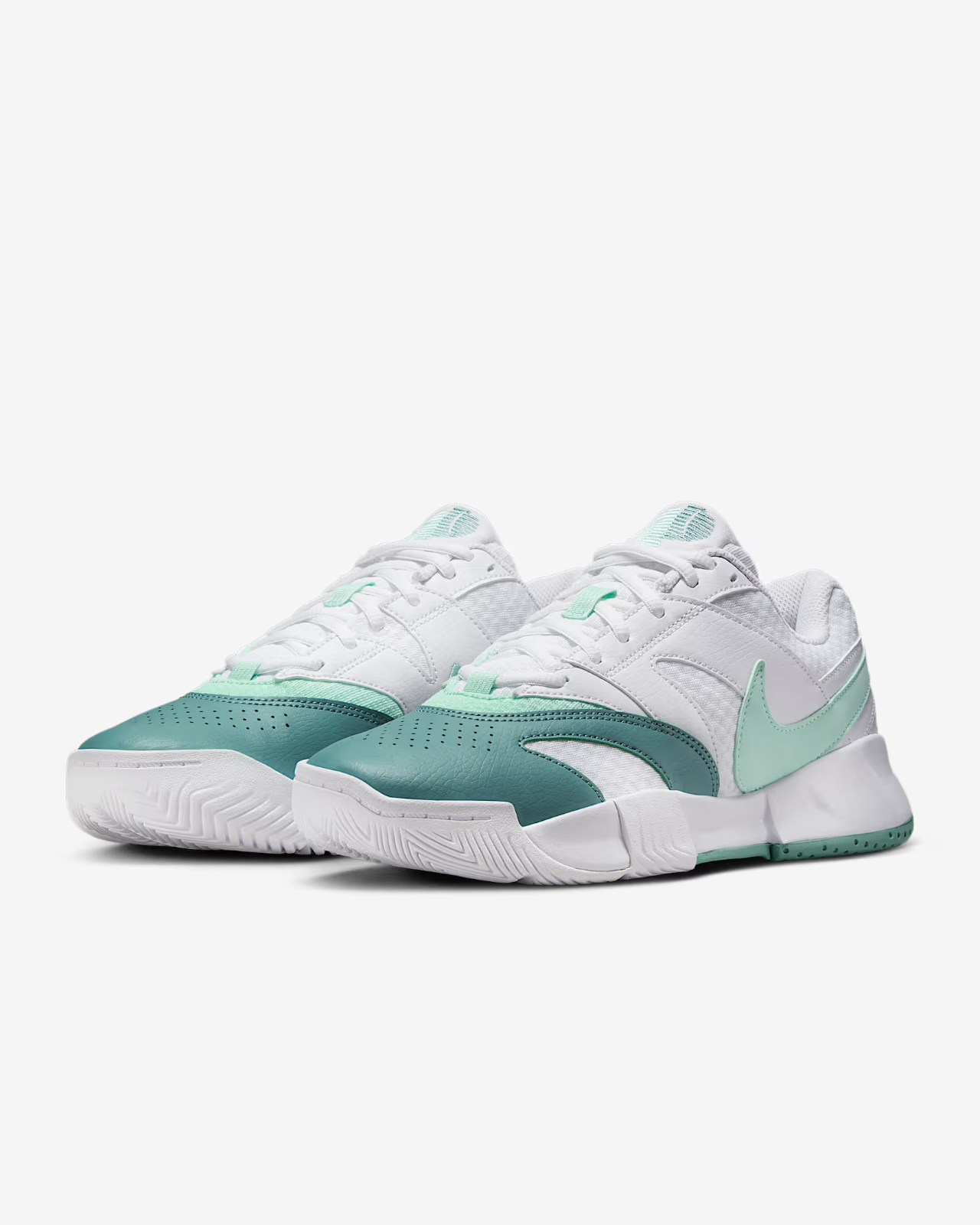 FD6575-107 Nike Court Lite 4 Tennis Shoes White Canyon Mint Foam (Women's)