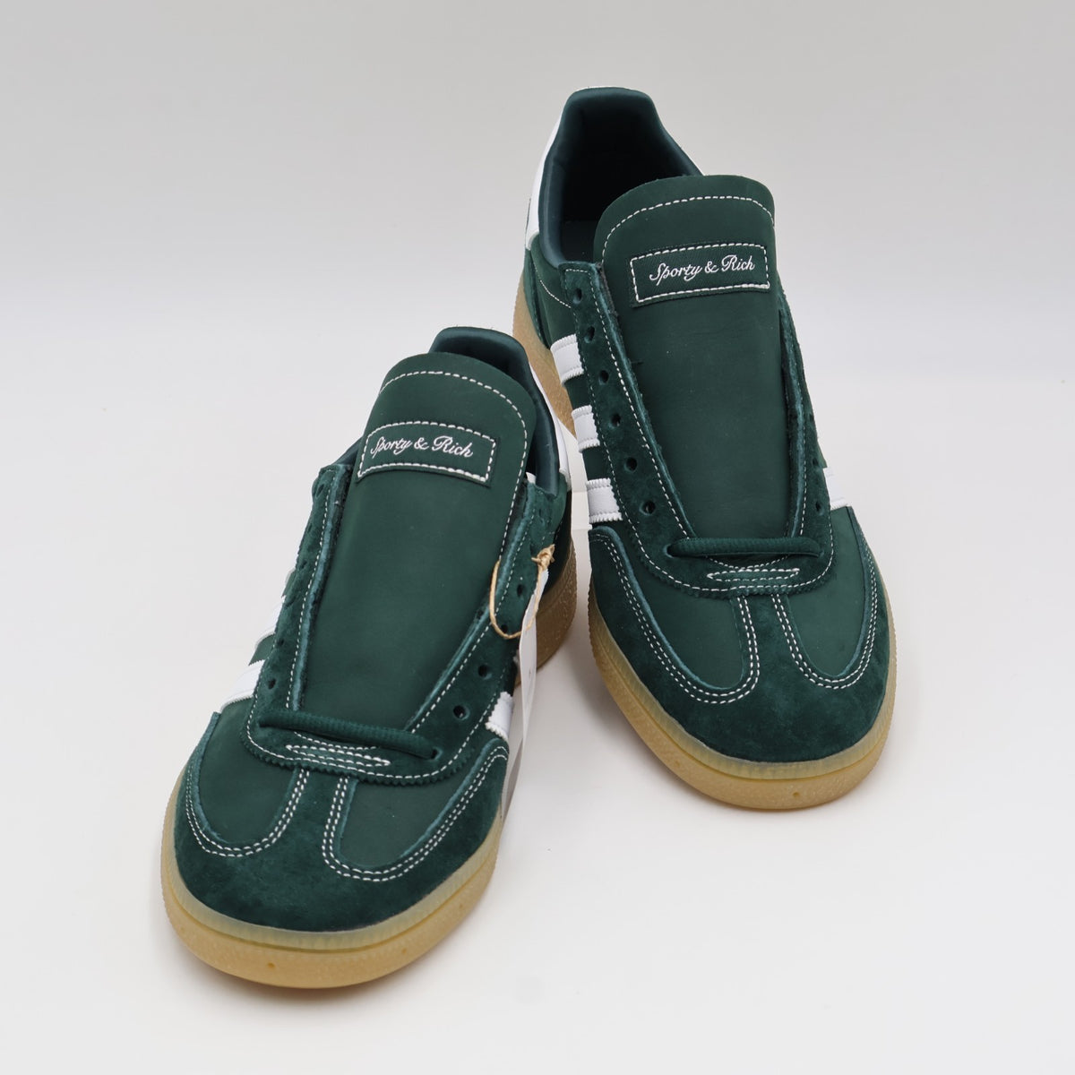 JP7067 Sporty Rich adidas Originals Handball Spezial Dark Green (Men's)