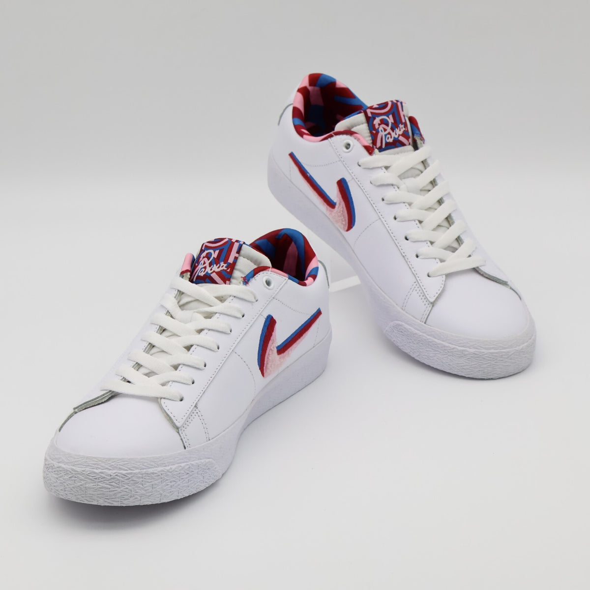 CN4507-100 Parra Nike SB Blazer Low White Red Pink (Men's)