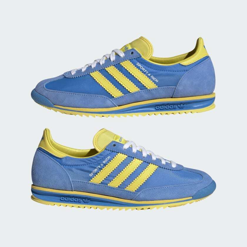 JH6701 Sporty & Rich adidas Originals Women's SL 72 RS Blue Yellow (Women's)