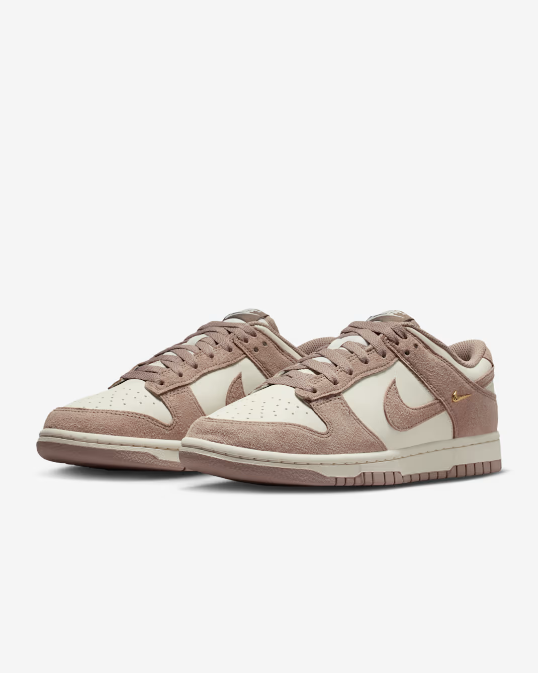 IB4417-105 Nike Dunk Low Malt Gold Mini Swoosh (Women's)