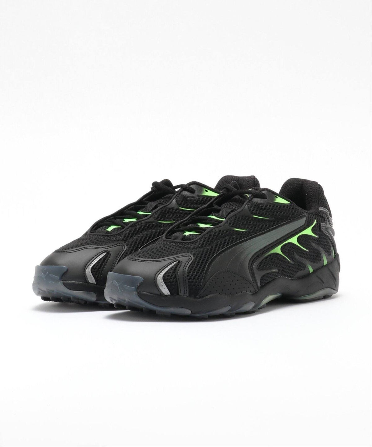 401560-01 Puma Inhale Puma Black Green Glare (Men's)