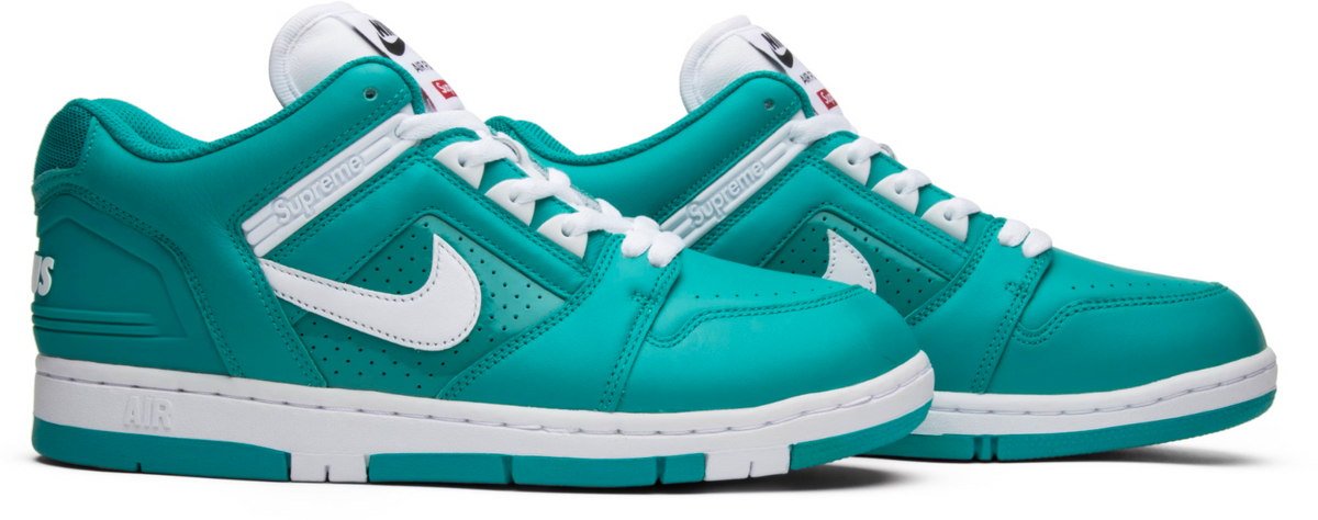 AA0871-313 Supreme Ã Nike SB Air Force 2 Low "New Emerald" (Men's)