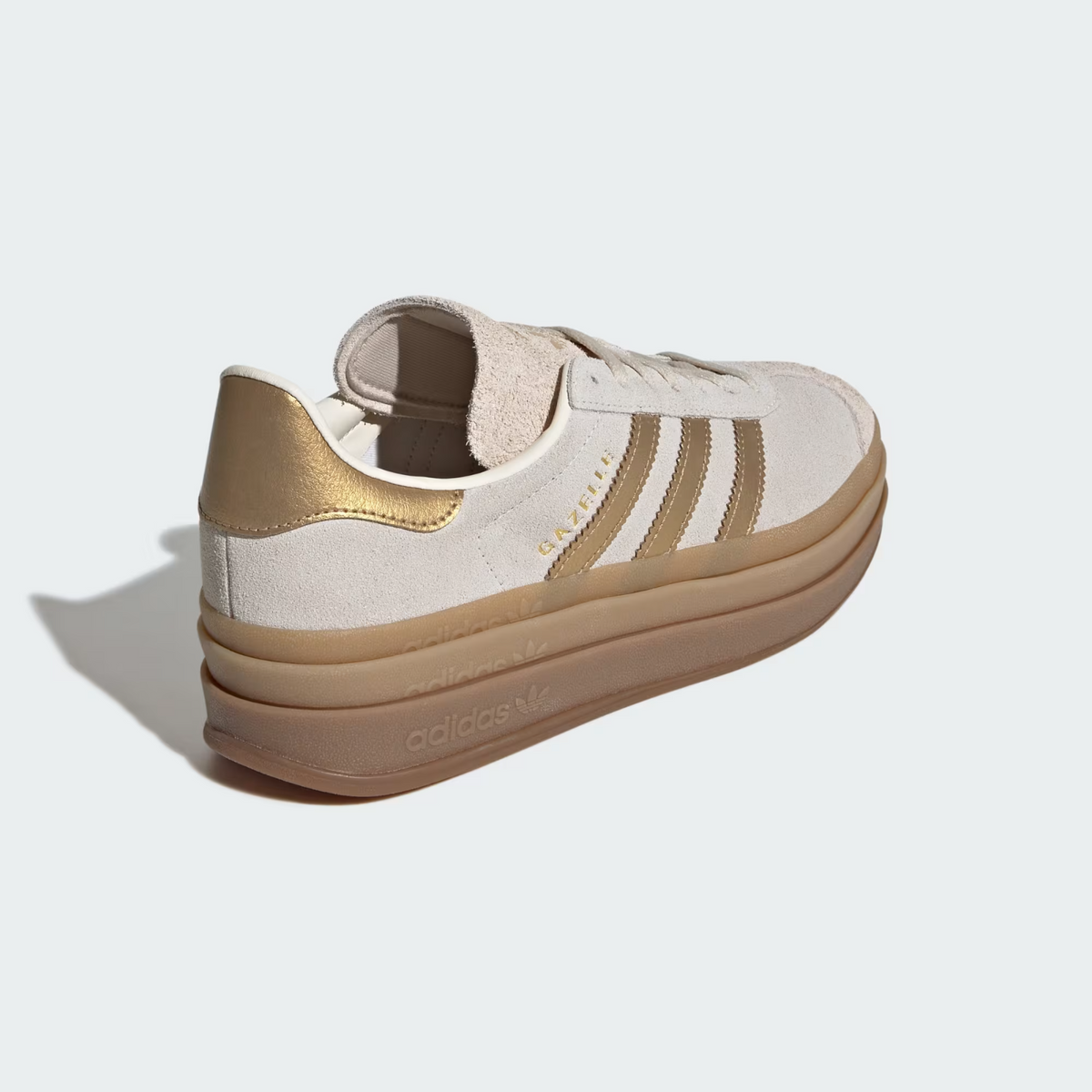 IH6781 adidas Gazelle Bold Cream White Brown Desert (Women's)