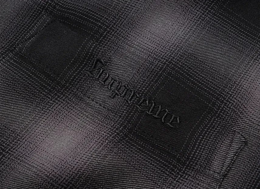 Supreme Shadow Plaid Rayon Shirt "Black"