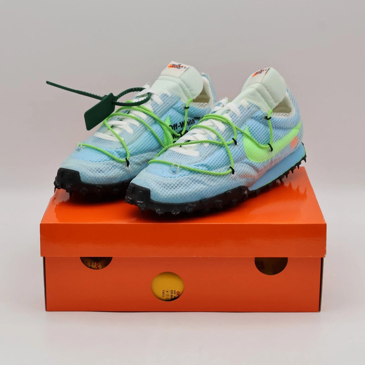 CD8180-400 Off-White Ã Nike Waffle Racer Vivid Sky  (Women's)