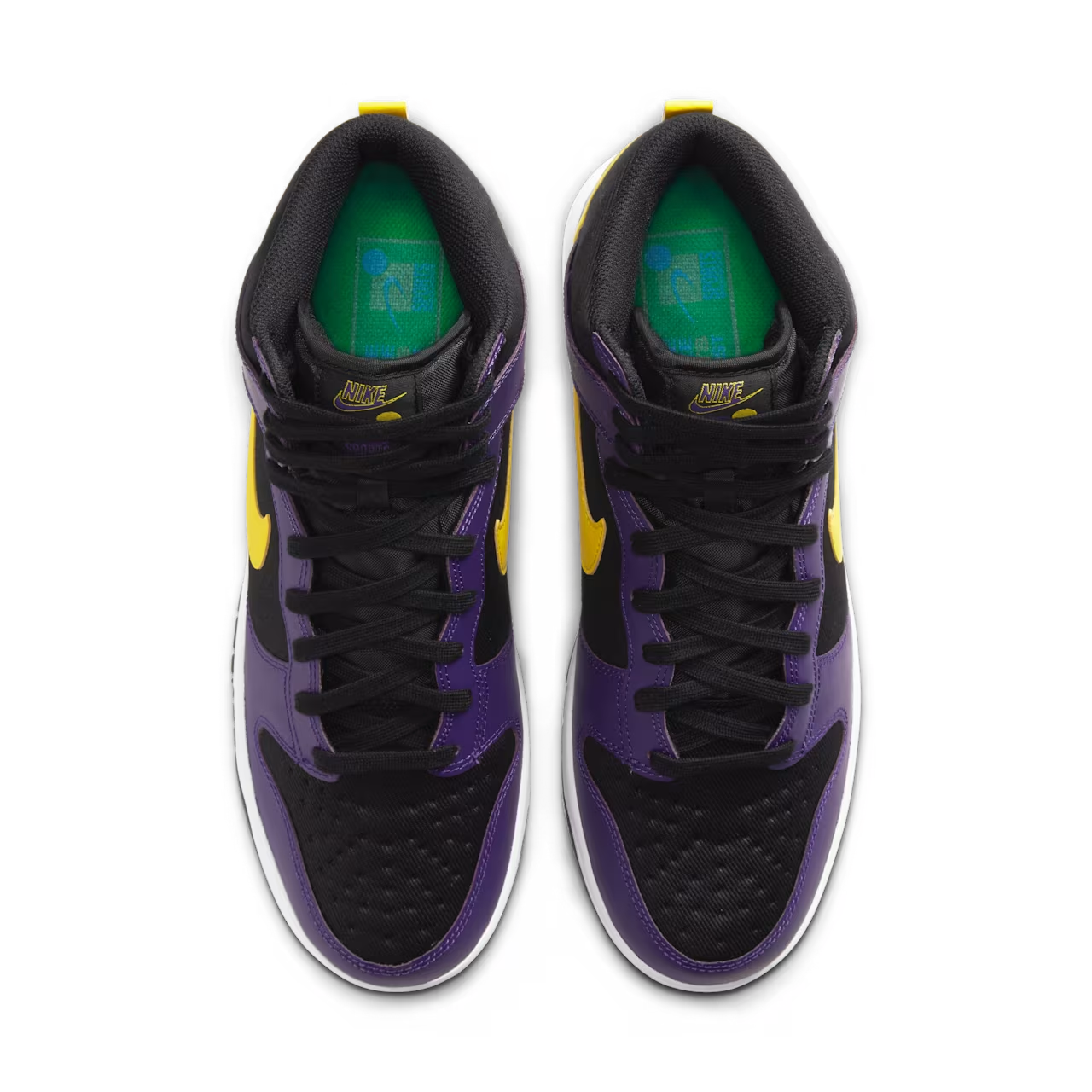 DH0642-001 Nike Dunk High EMB "Lakers" (Men's)