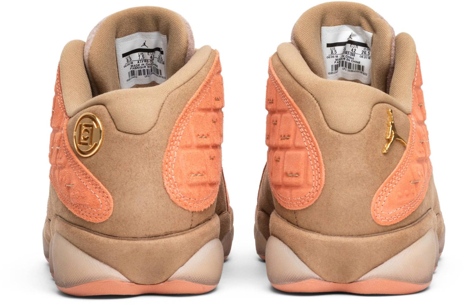 AT3102-200 CLOT Ã Nike Air Jordan 13 Retro Low "Sepia Stone" (Men's)