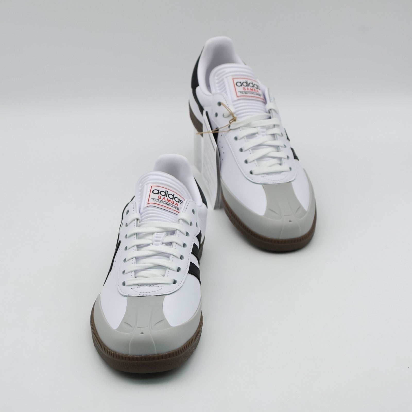 JR9245 A BATHING APE adidas Originals Samba Cloud White Core Black Gum (Men's)