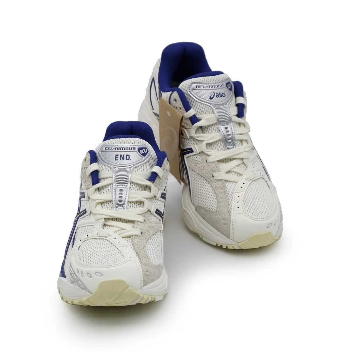 1203A875-250 END. Asics Gel-Nimbus 10.1 Snow White Sodalite Blue (Men's)