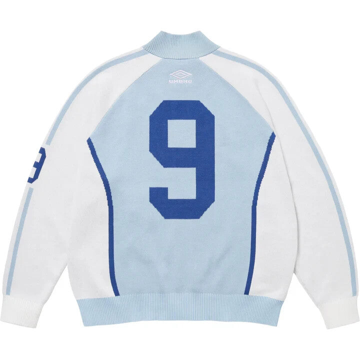 Supreme Umbro Zip Up Sweater LightBlue