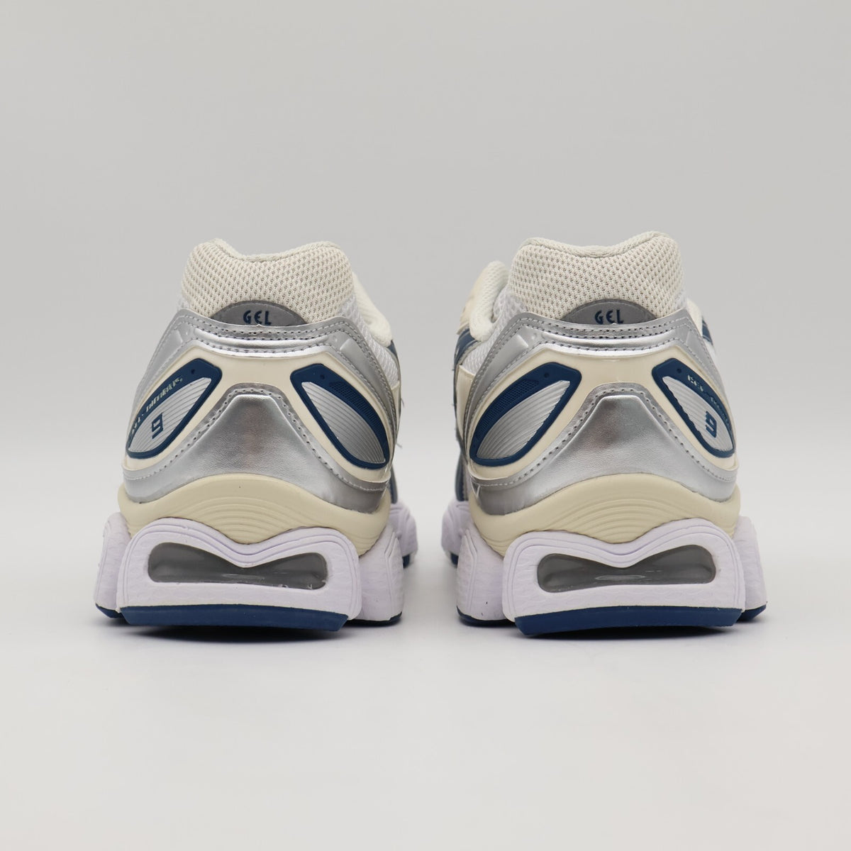 1202A278-108 Asics Gel-Nimbus 9 White Light Indigo (Women's)
