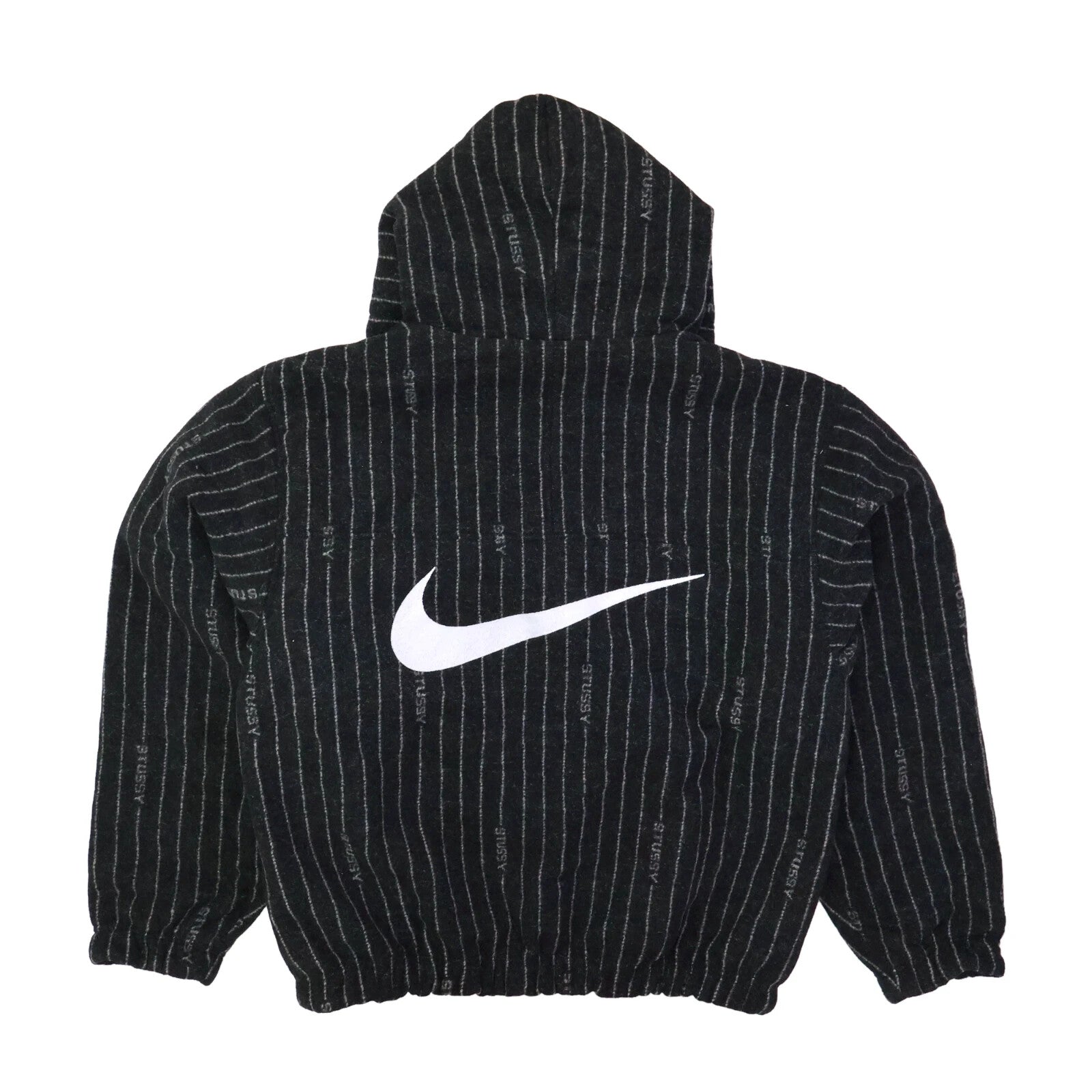 Stussy Nike Striped Wool Jacket Black