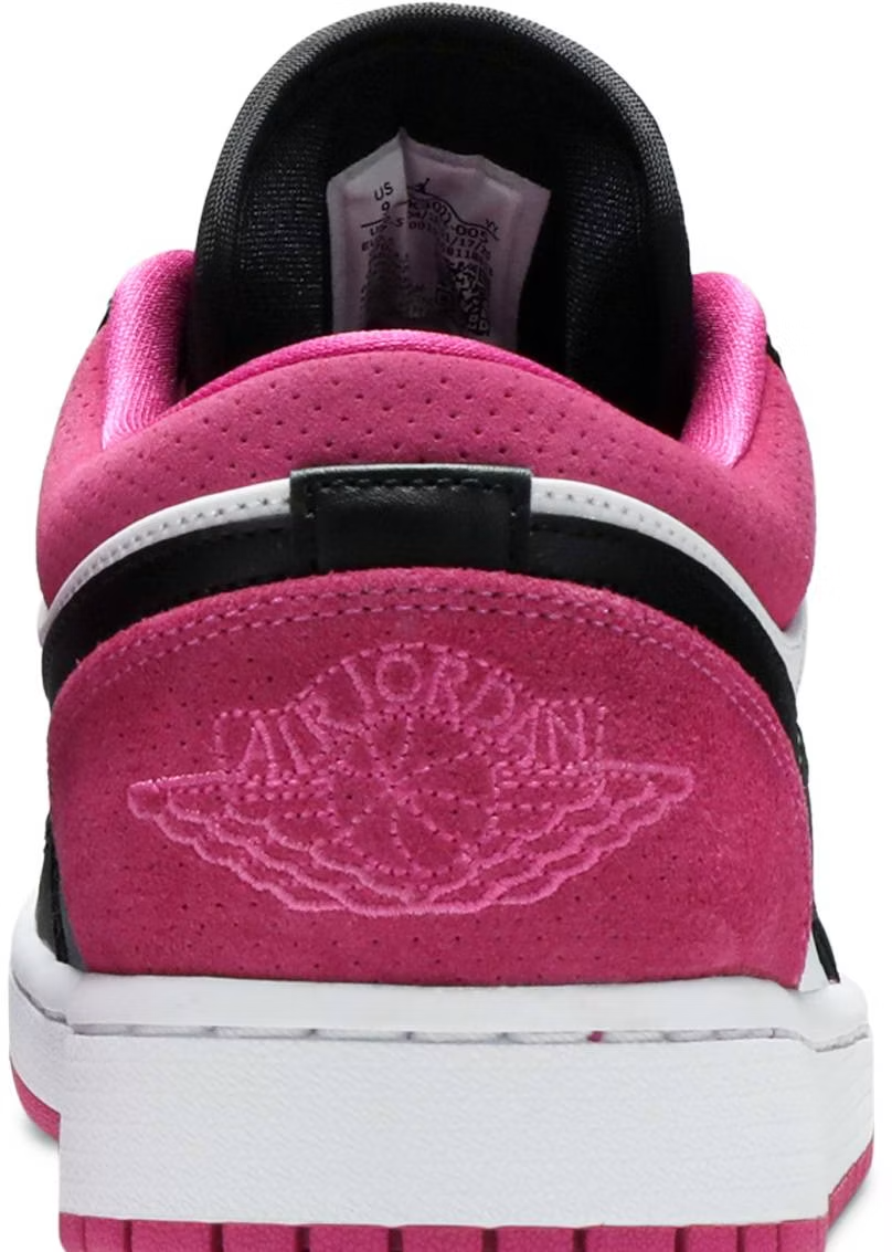 CK3022-005 Nike Air Jordan 1 Low "Black/White-Magenta" (Unisex)