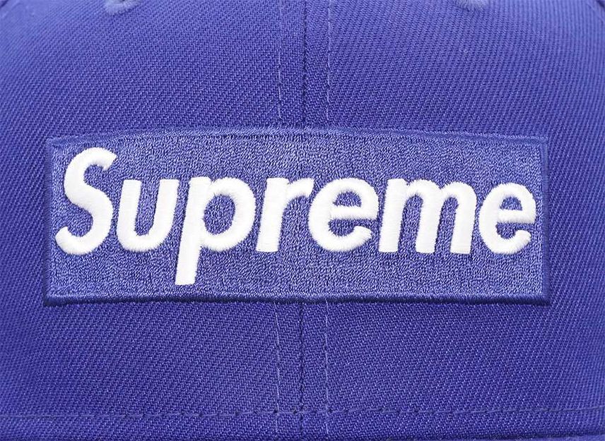 Supreme MLB Teams Box Logo New Era Dark Royal