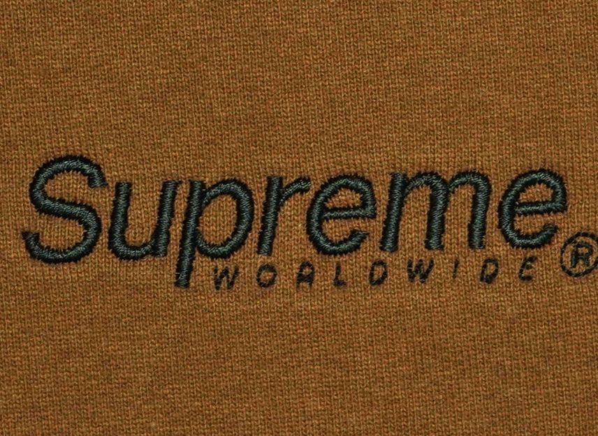 Supreme Worldwide Hooded Sweatshirt Olive Brown