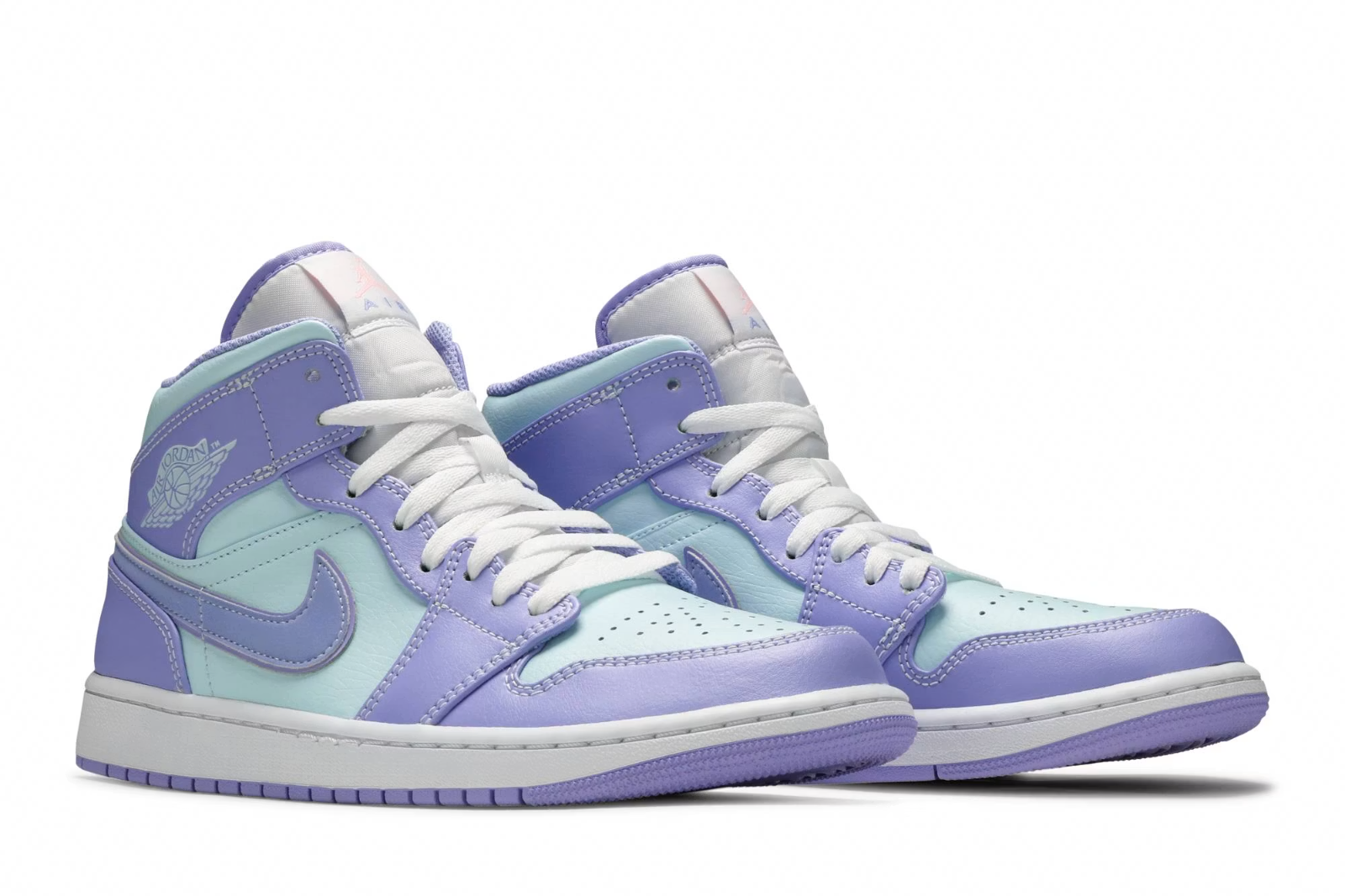 554724-500 Nike Air Jordan 1 Mid "Purple Aqua" (Unisex)