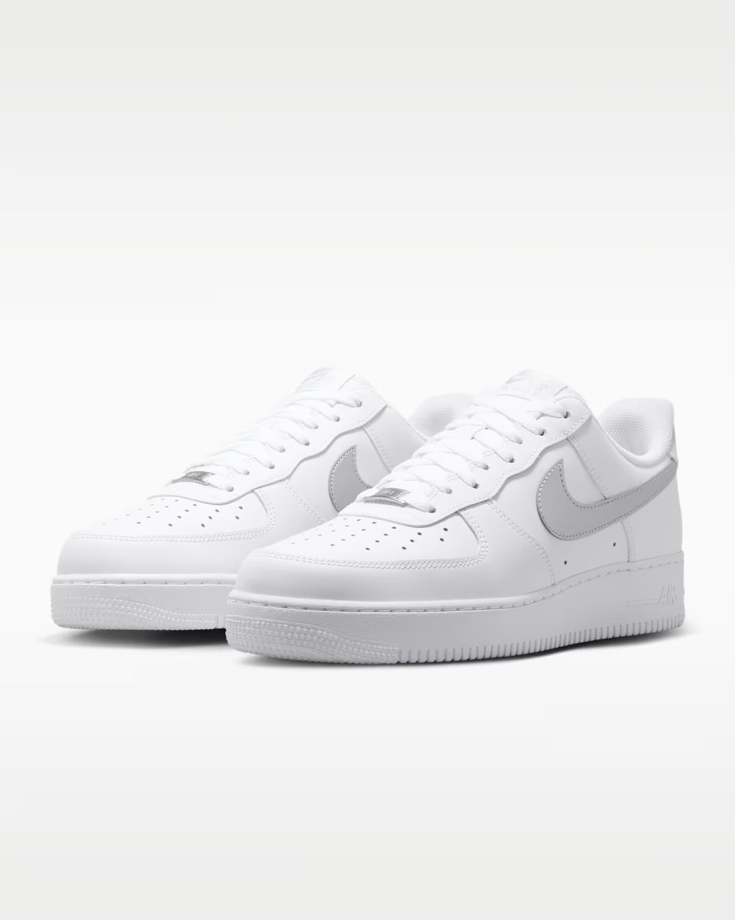 FJ4146-134 Nike Air Force 1 Low '07 "White/Metallic Silver" (Men's)