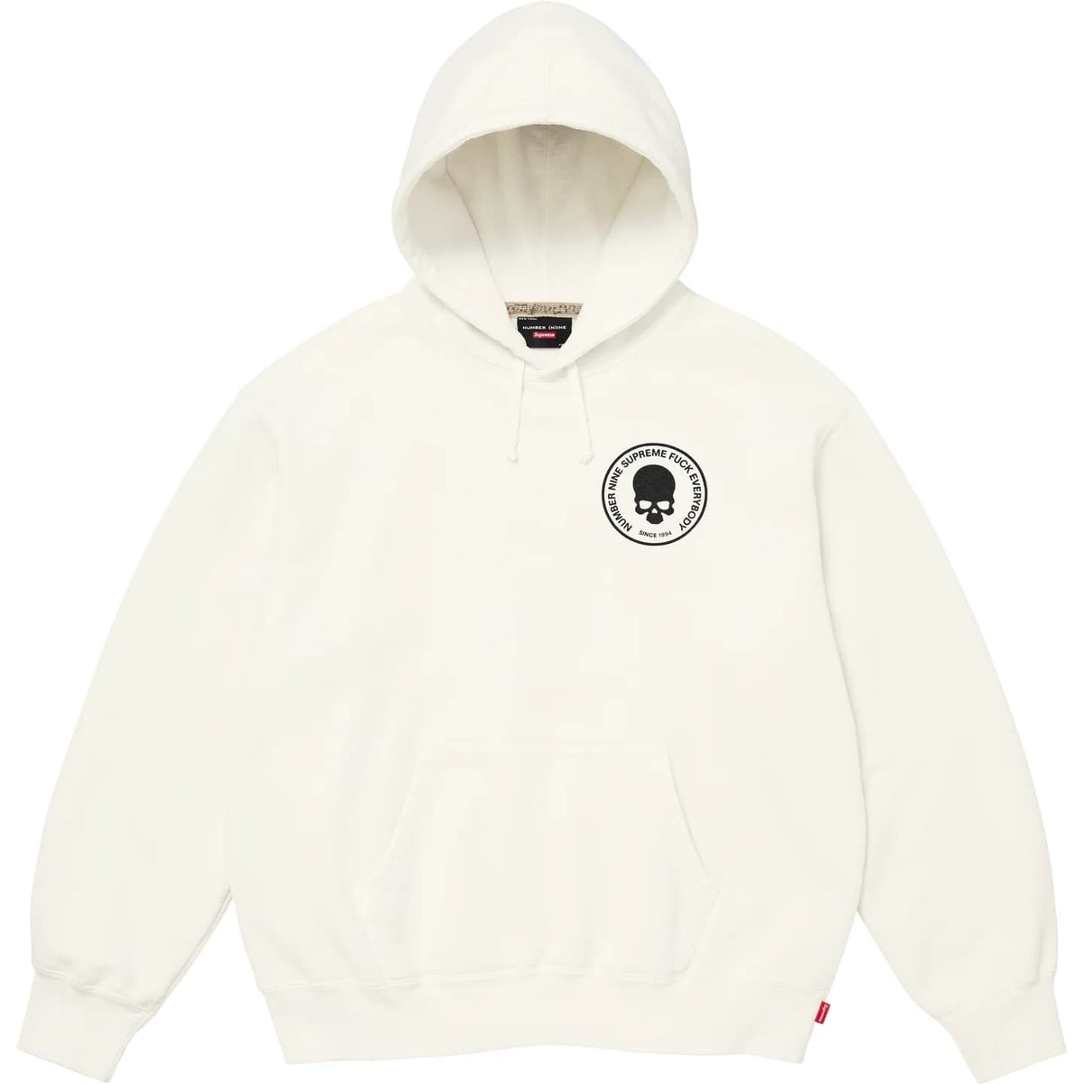 Supreme Number (N)ine Hooded Sweatshirt White