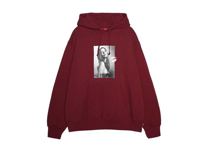 Supreme Kate Moss Hooded Sweatshirt Cardinal