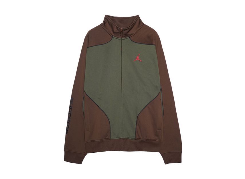 Supreme Jordan Tricot Track Jacket Brown