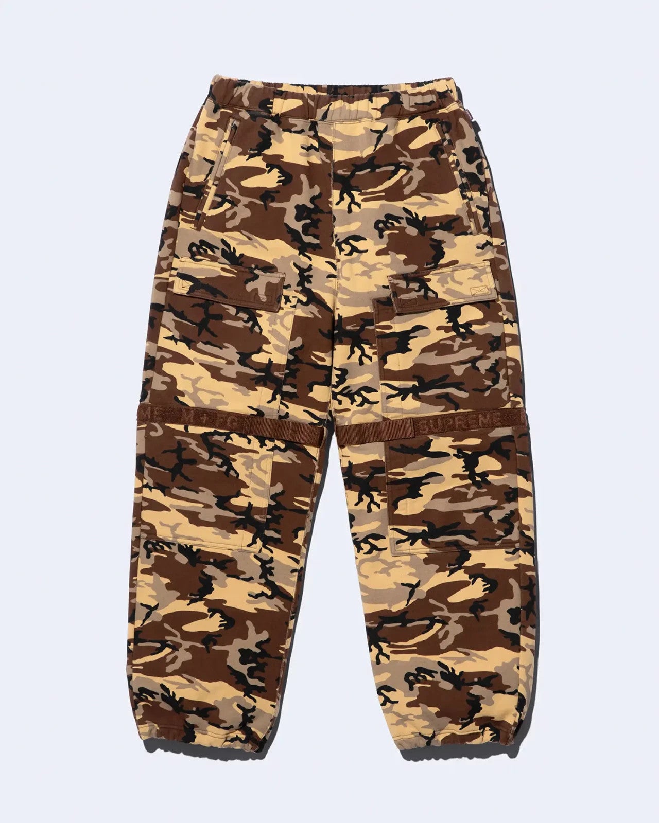Supreme x Marithe + Francois Girbaud Shuttle Tape Cargo Sweatpant Camo