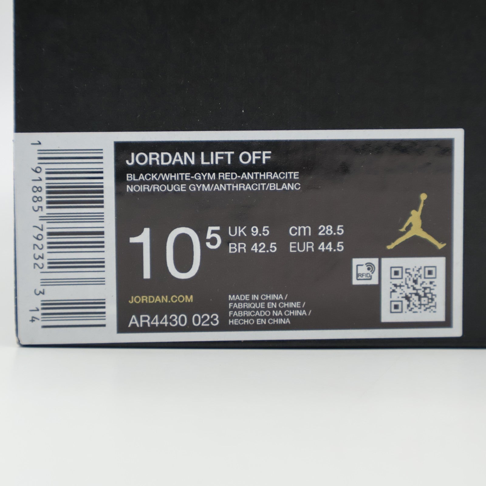 AR4430-023 Nike Jordan Lift Off Black Gym Red Anthracite White (Men's)