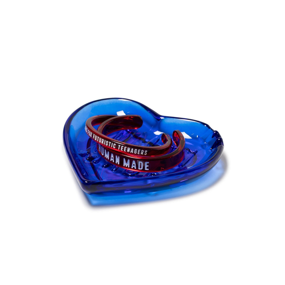 HUMAN MADE Heart Glass Tray Navy
