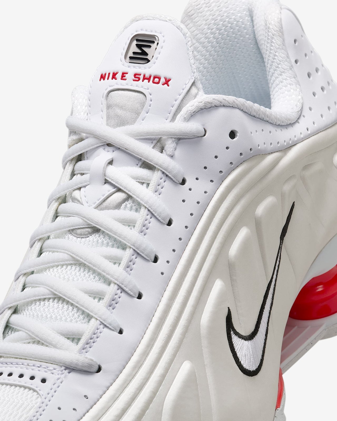 AR3565-103 Nike Shox R4 White Phantom Picante Red White (Women's)