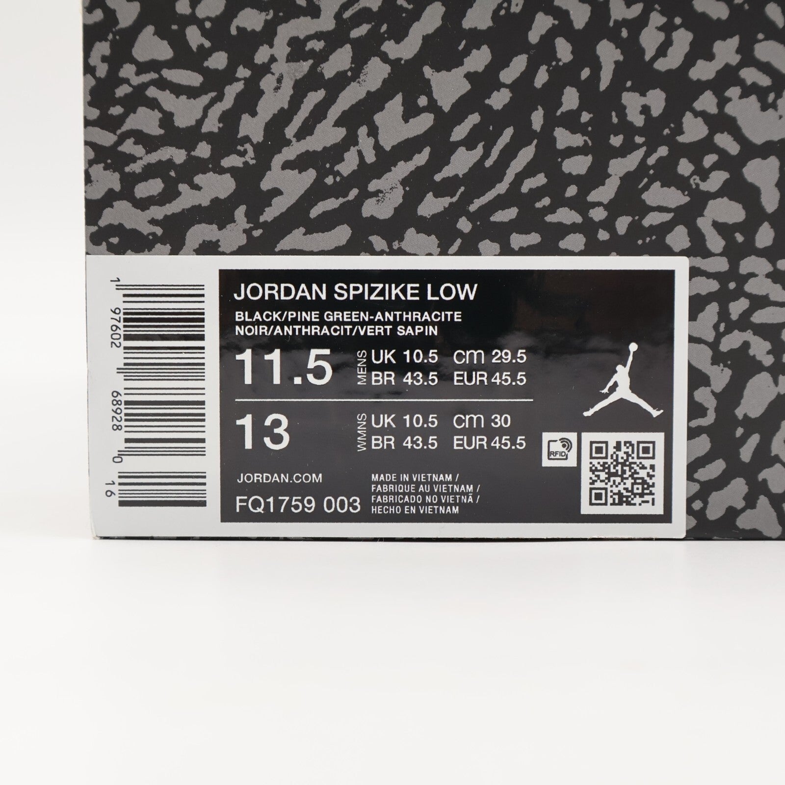 FQ1759-003 Nike Jordan Spizike Low Celtics (Men's)