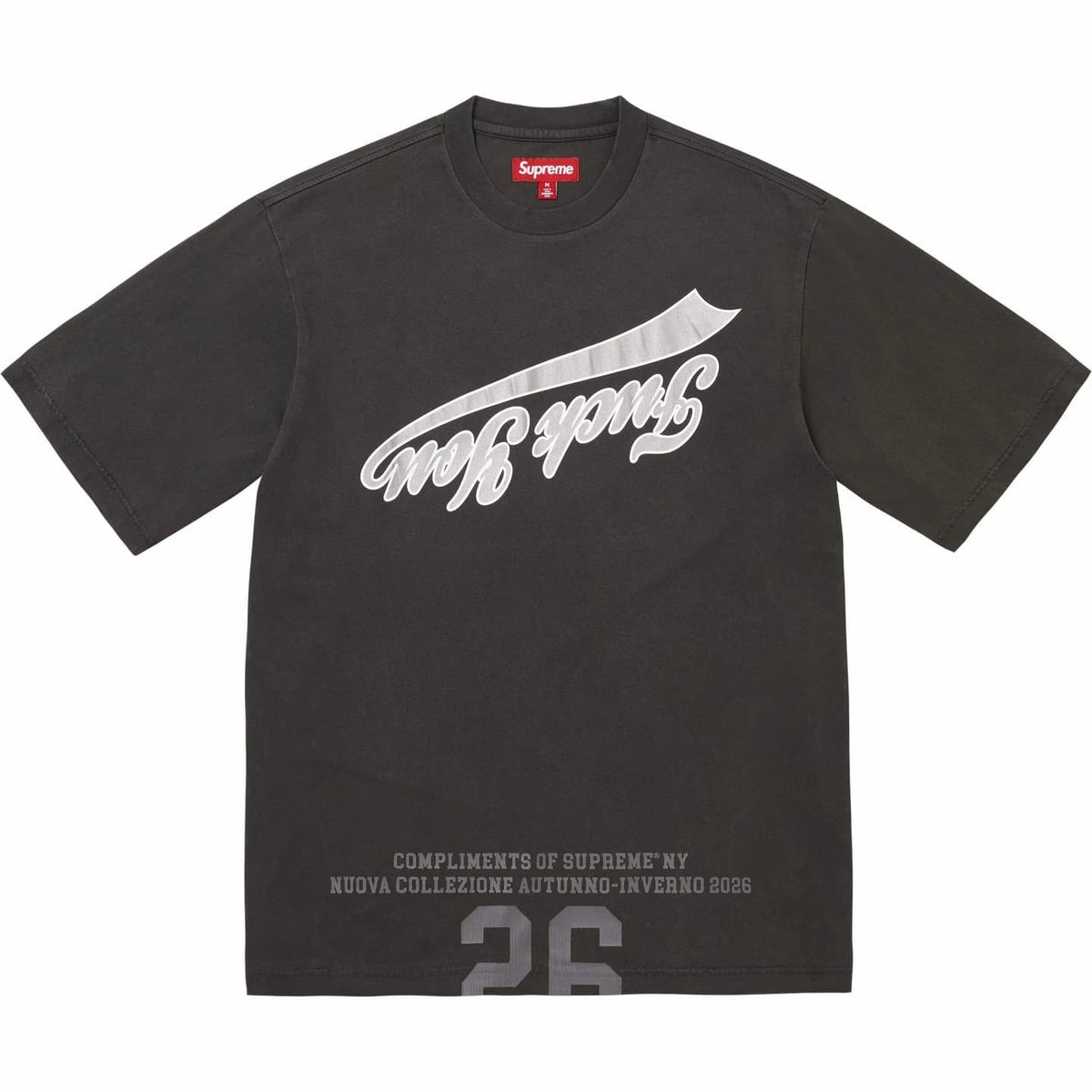 Supreme Cracked Flipped S/S Top Black