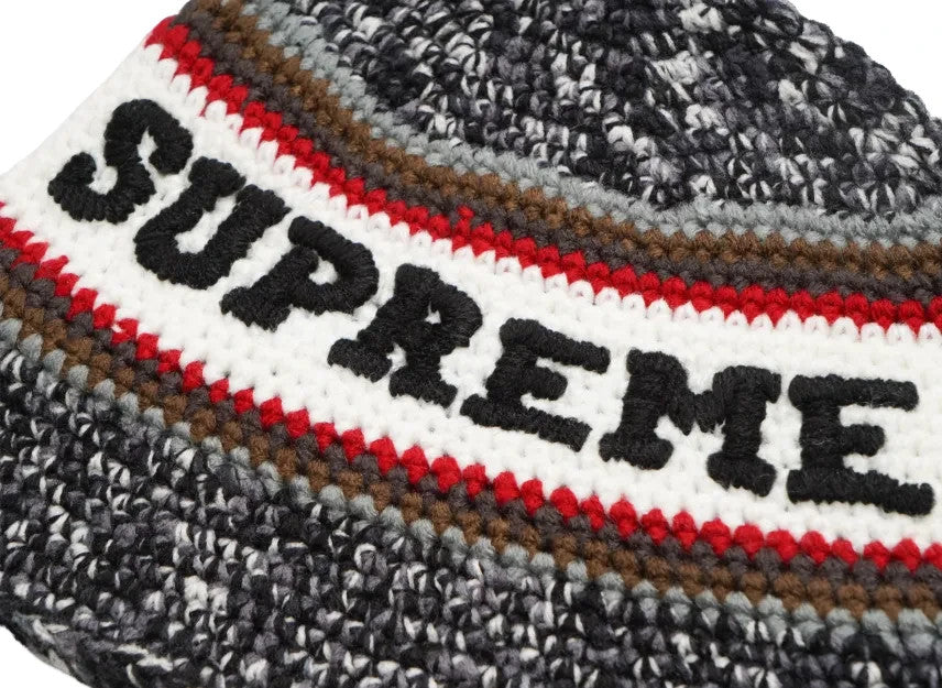 Supreme Knit Logo Crusher "Black"