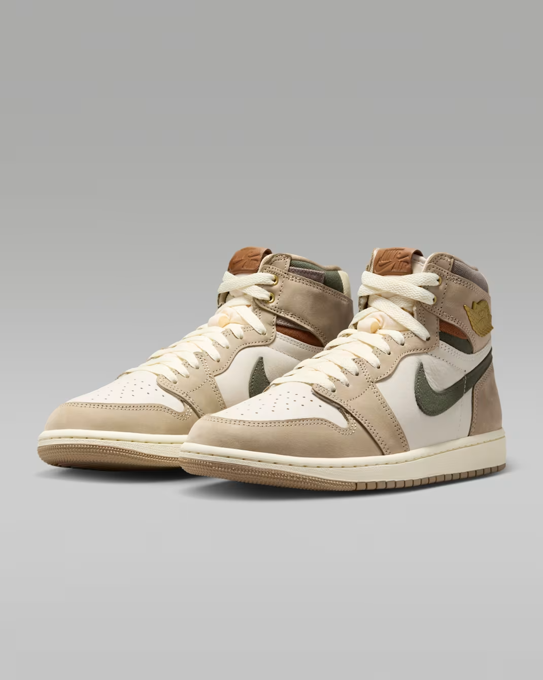 FD2596-201 Nike Air Jordan 1 High OG "Khaki/Sail" (Women's)