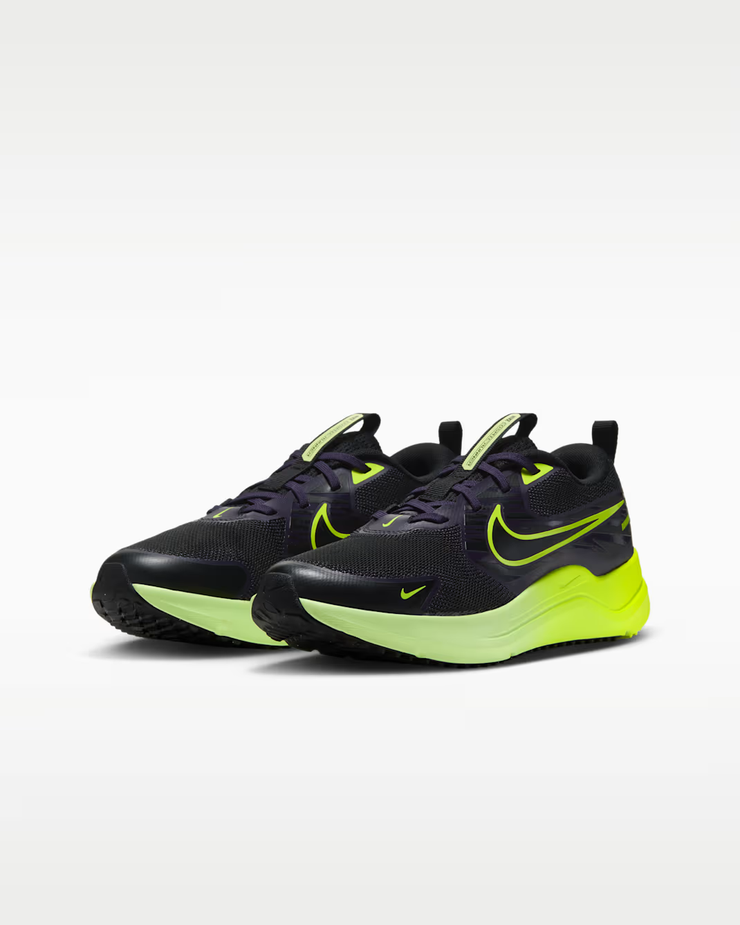 IU8571-032 Nike GS Cosmic Runner "Black/Purple Dynasty/Barely Volt/Lemon Venom"
