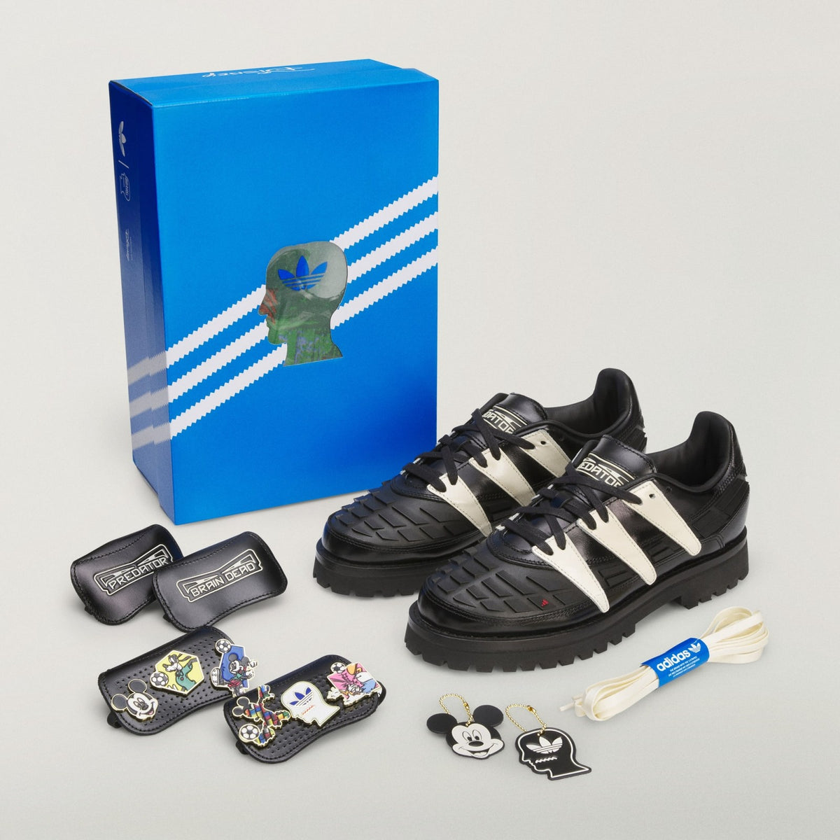 KJ4289 Brain Dead Ã Disney Ã adidas Predator Core Black/Cream White (Men's)