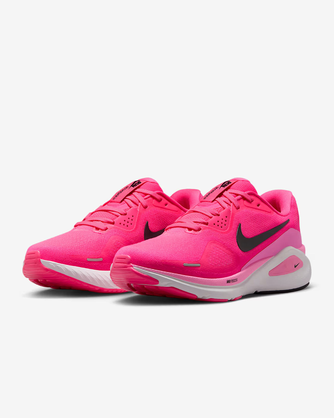 HJ1101-601 Nike Structure 26 Hyper Pink Black Pink Spell White Bright (Women's)