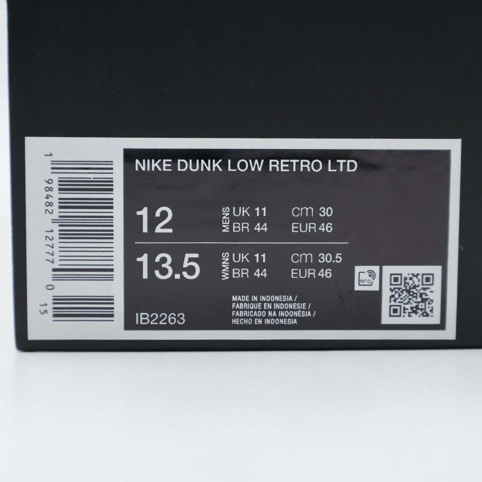 IB2263-100 Nike Dunk Low Panda White Gum Yellow (Men's)