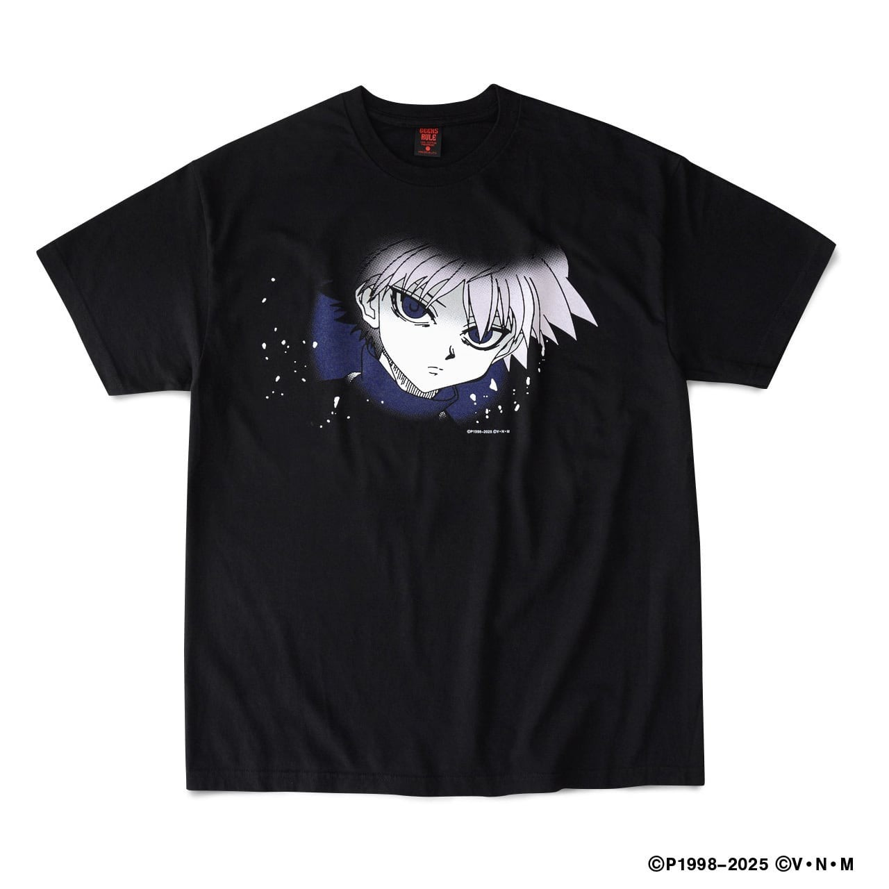 Geeks Rule HUNTERxHUNTER Silkscreen Printing T Shirt Killua Black