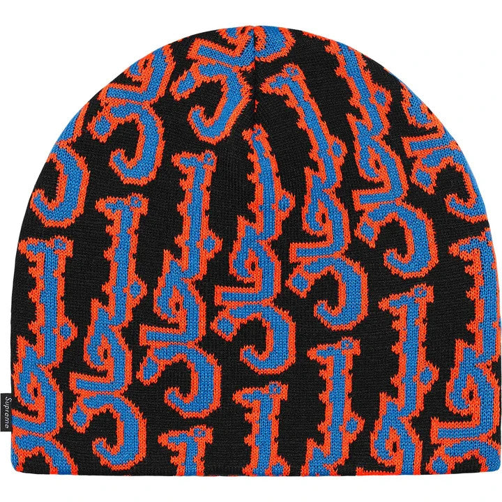 Supreme Arabic Jacquard Beanie Black