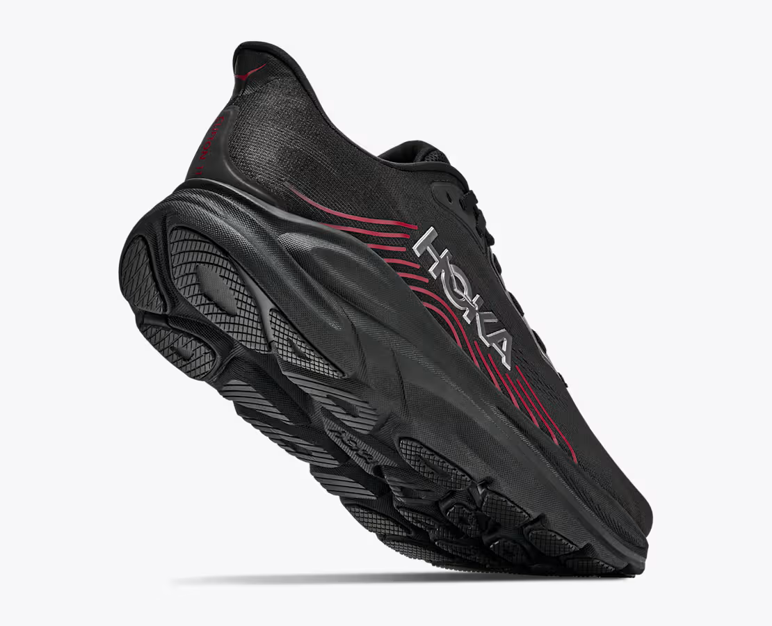 1176572-BLCKP Hoka Clifton 11 "Black/Black/Pewter" (Men's)