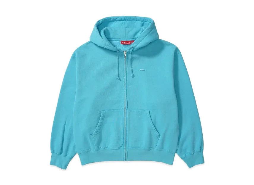Supreme Small Box Zip Up Hooded Sweatshirt "Light Blue"