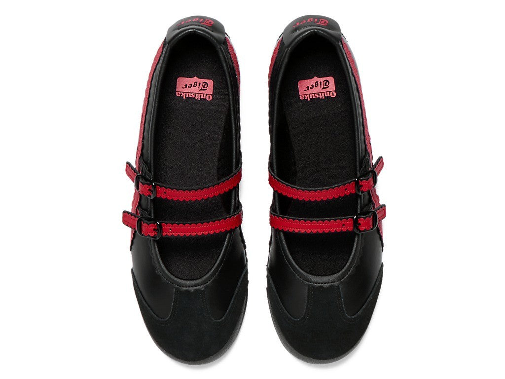 1182A678-002 Onitsuka Tiger Women's Mexico 66 TGRS "Black/Classic Red"