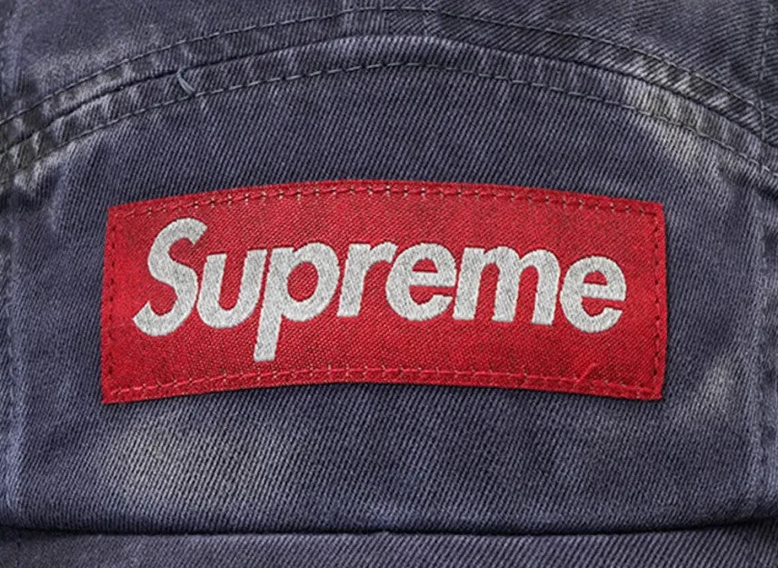Supreme Overdyed Camp Cap "Navy"