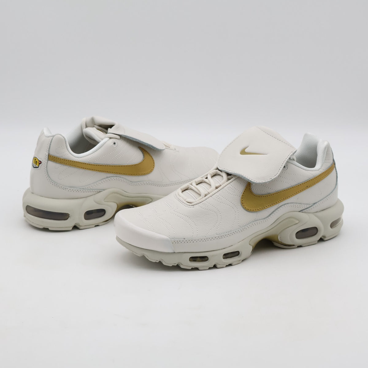 HV2541-001 Nike Air Max Plus Tiempo Phantom and Metallic Gold (Men's)