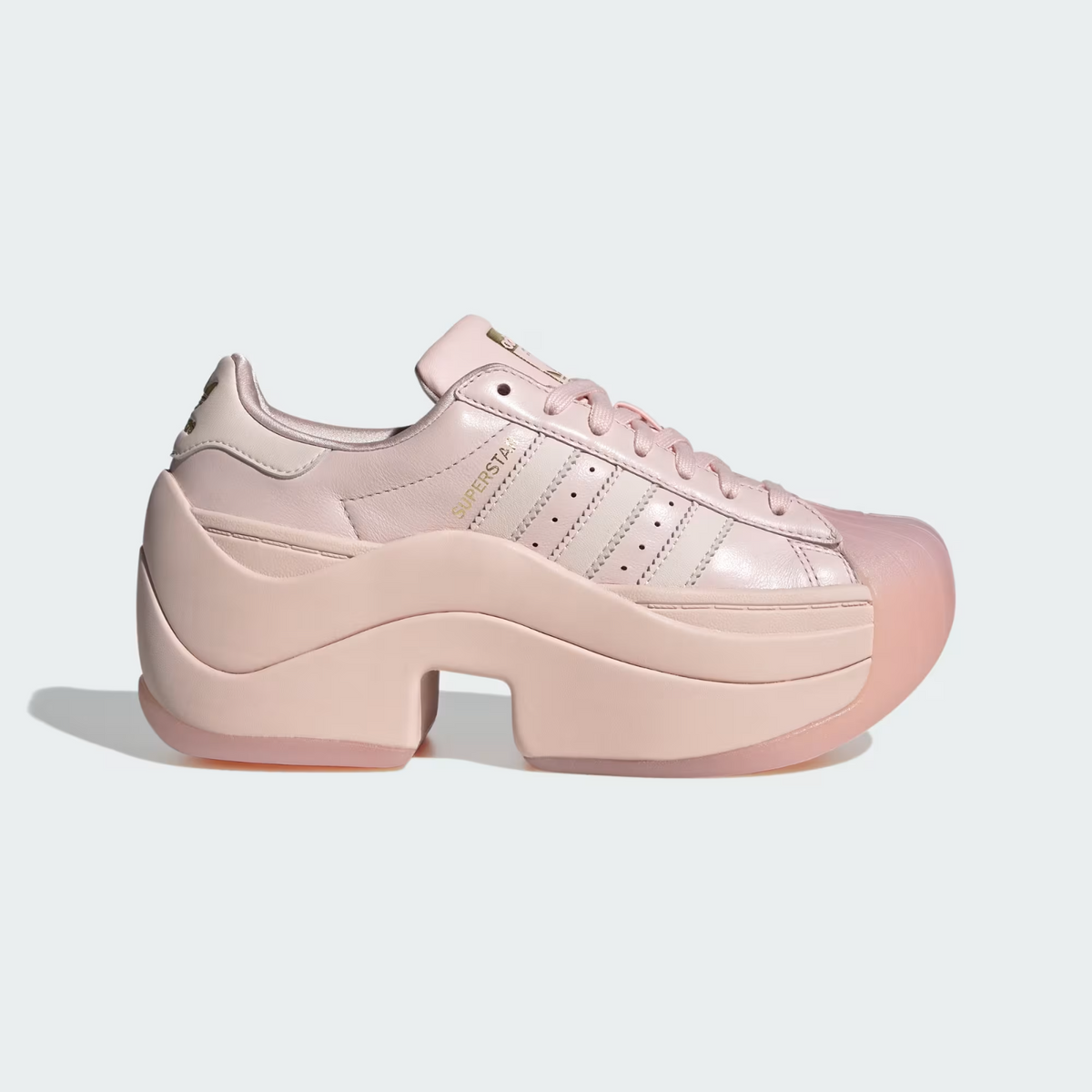IH4518 adidas Superstar Bold Sandy Pink Wonder Quartz Gold Metallic (Women's)